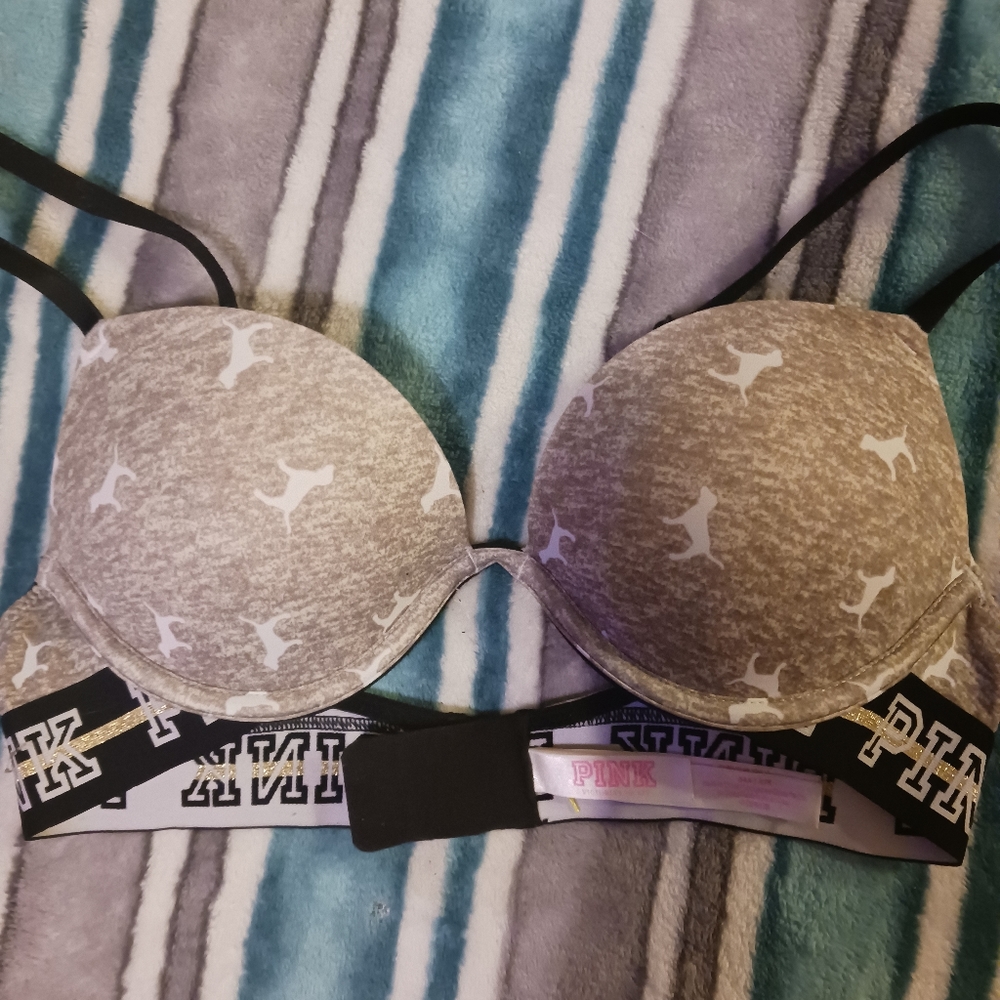 Pink bra